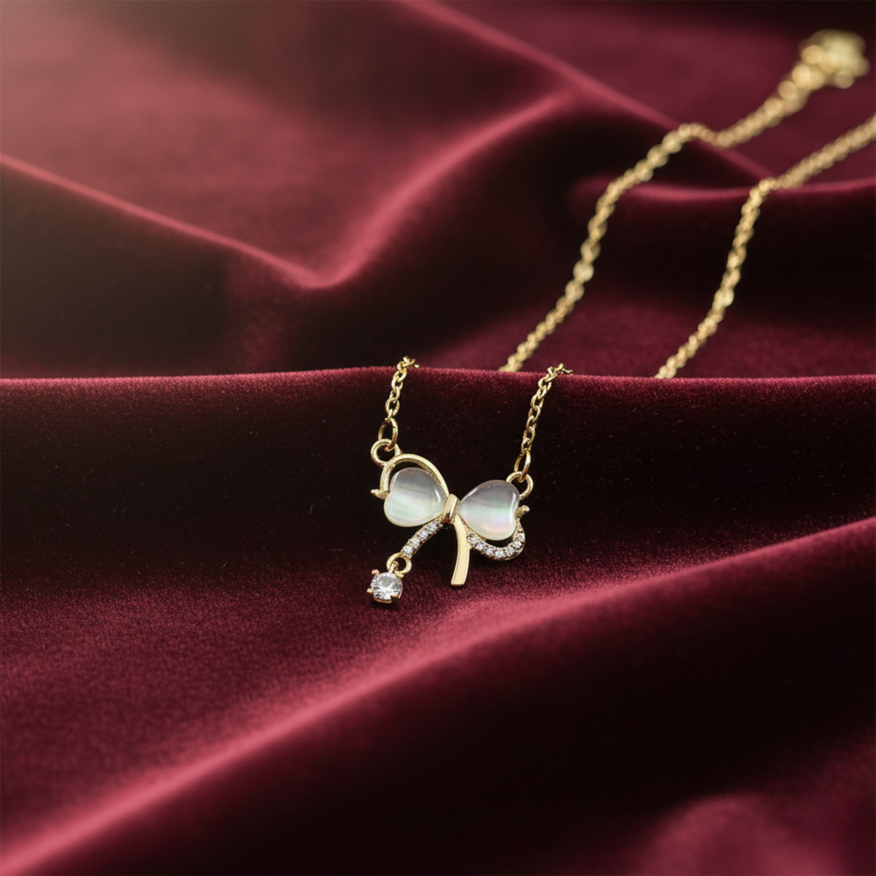 Ivy - Infinity Ribbon Necklace