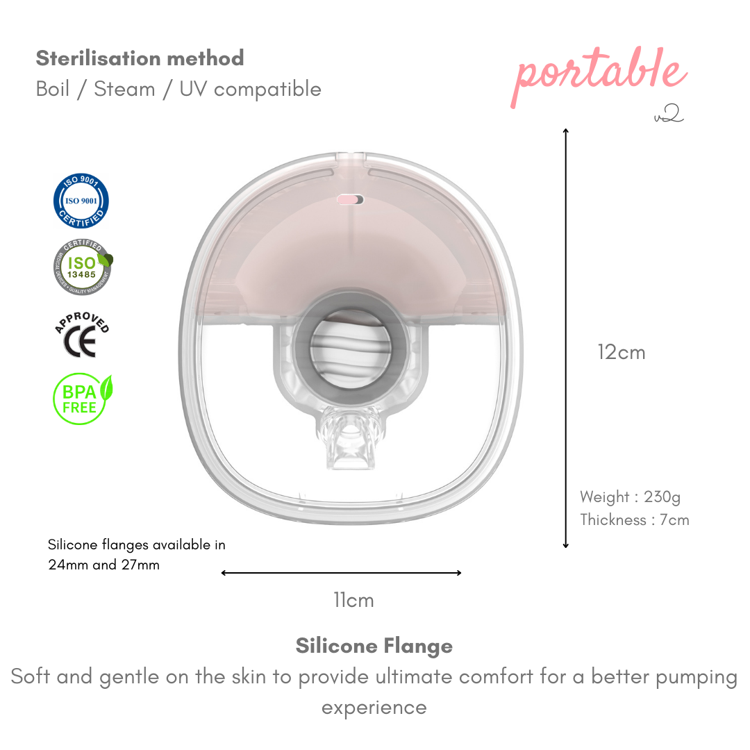 BE Nude Wearable Breast Pump v2