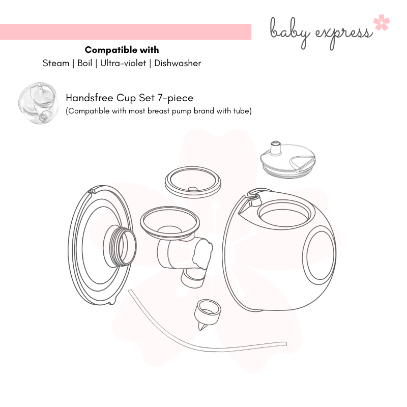Silicone Handsfree Cup Set