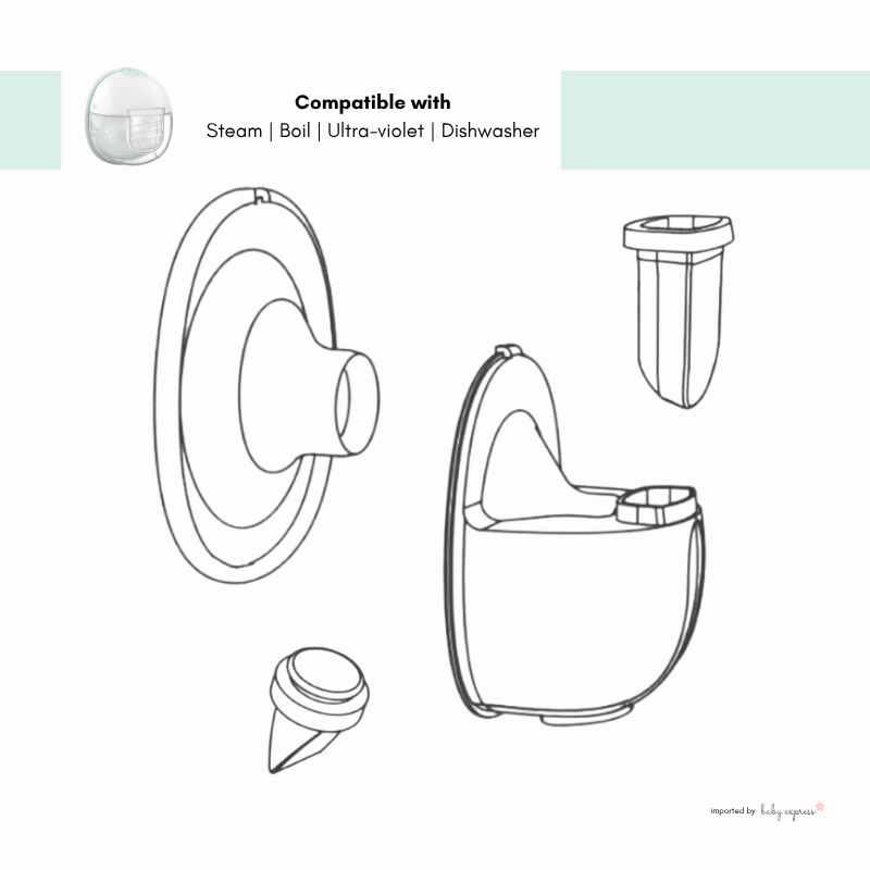 W2 breast pump parts