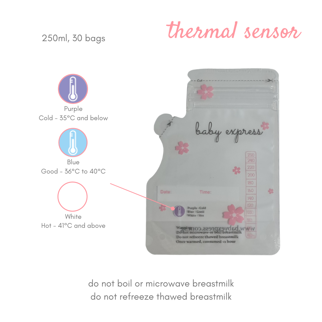 Breastmilk Storage Bag w Thermal Sensor Bundle
